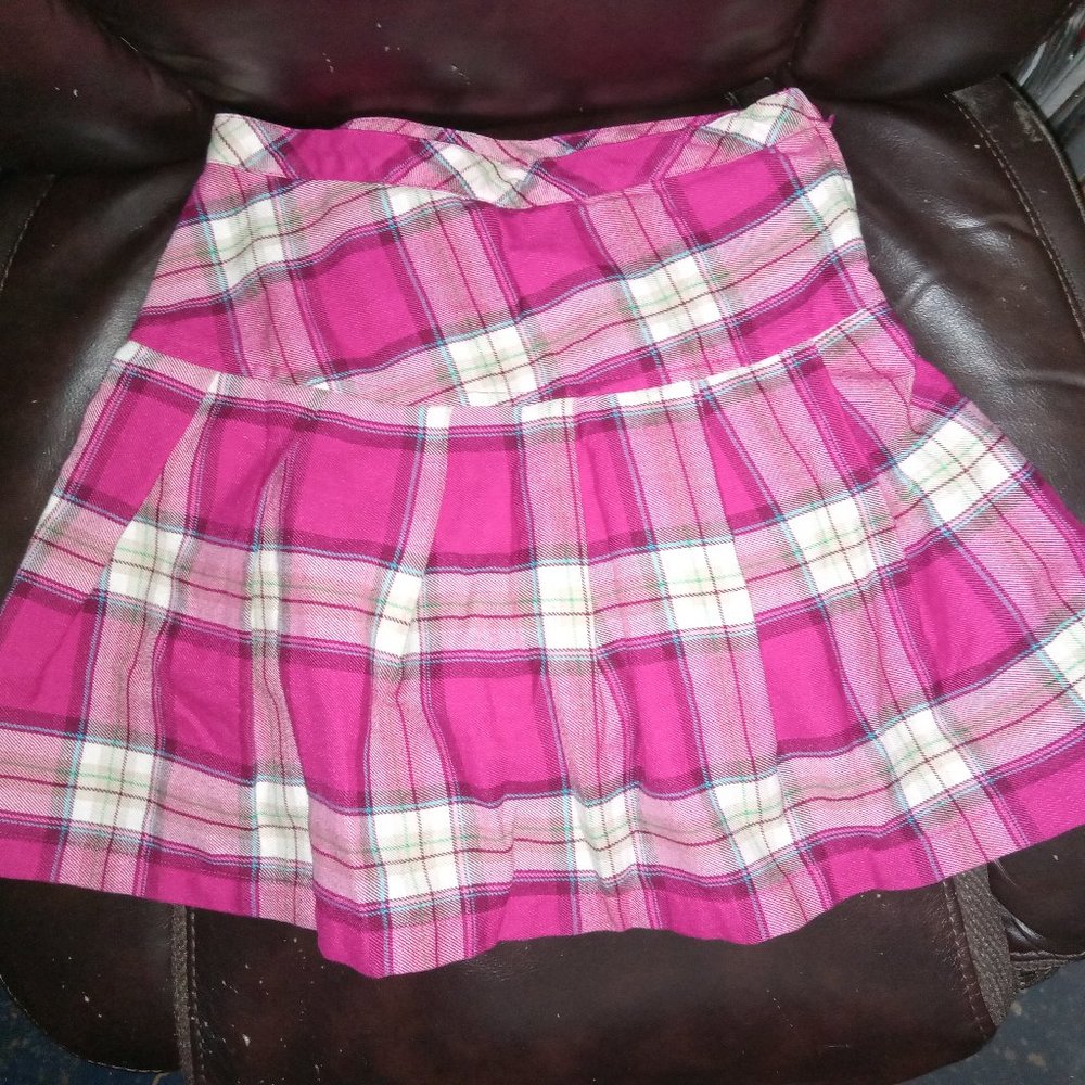 3/$12  Girl Connection Pink Plaid Skirt or Skort
